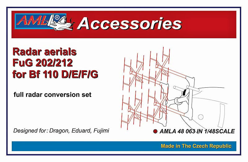 1/48 Bf 110 D/E/F/G w/ Radar aerials FuG 202/212