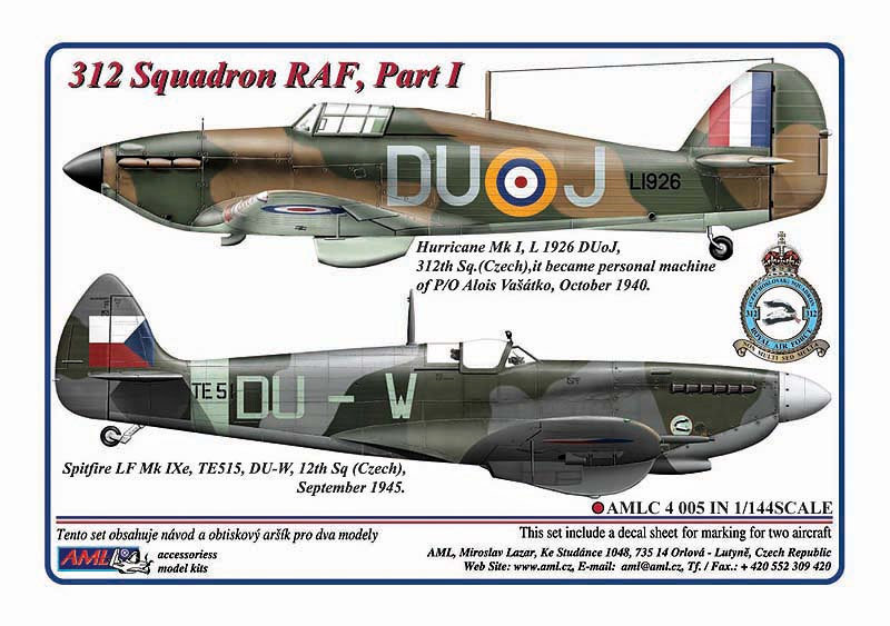 1/144 Decals 312 th Squadron RAF, Part I