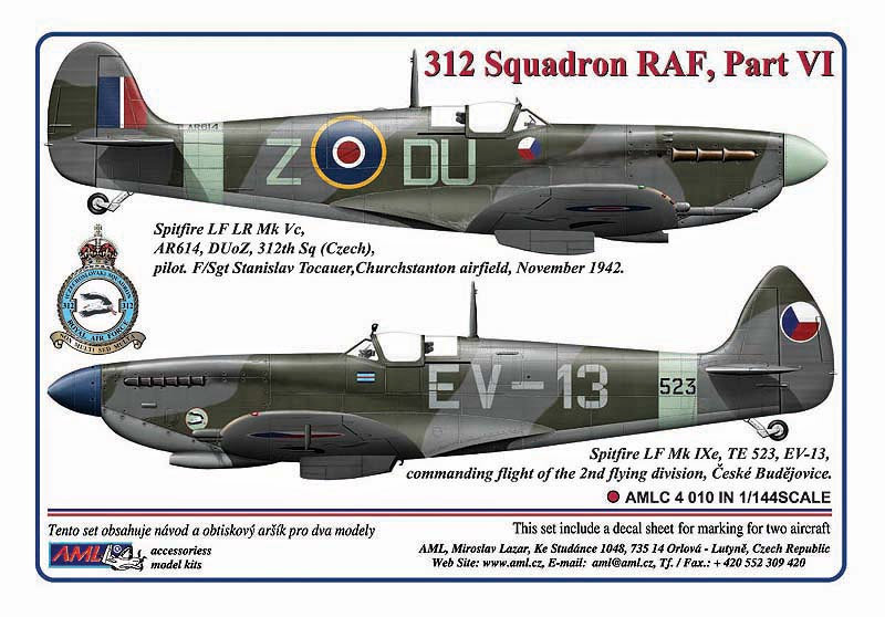 1/144 Decals 312 th Squadron RAF, Part VI