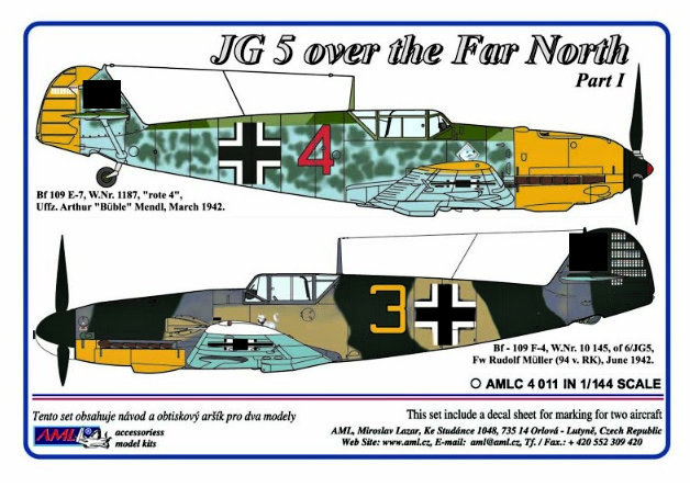 1/144 Decals JG 5 over the Far North, Part I