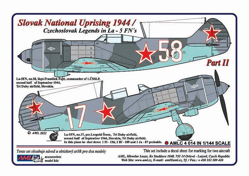 1/144 Decals Slovak Nat.Upris.1944/ CZ Legends