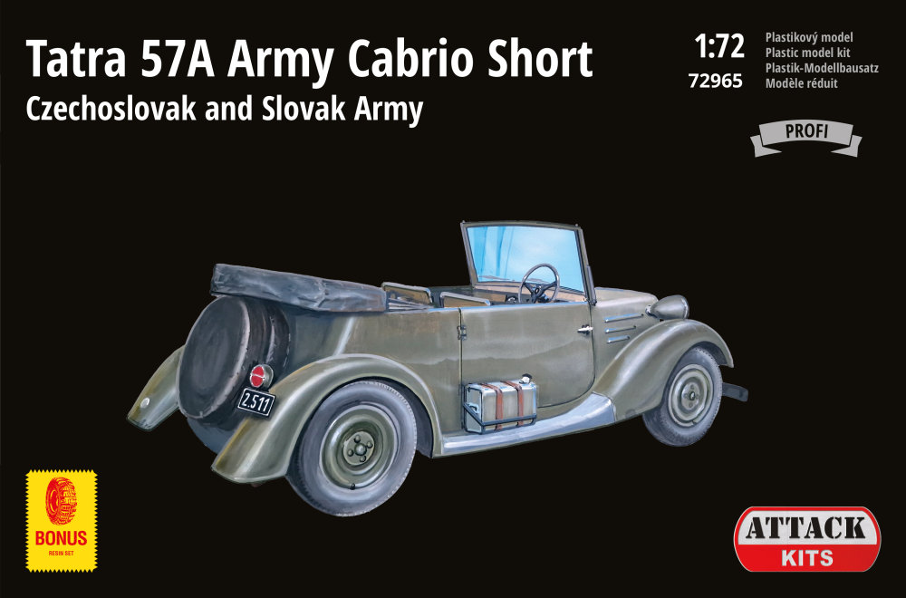 1/72 Tatra 57 Army Cabrio Short Czechoslovak Army