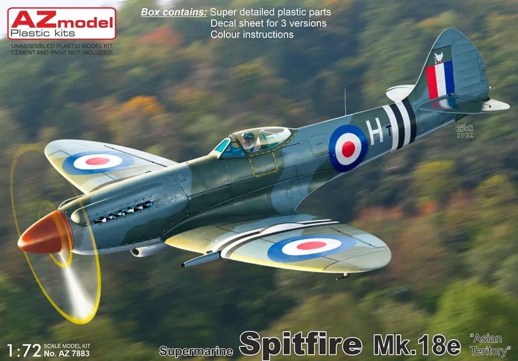 1/72 S.Spitfire Mk.18e 'Asian Teritory' (3x camo)