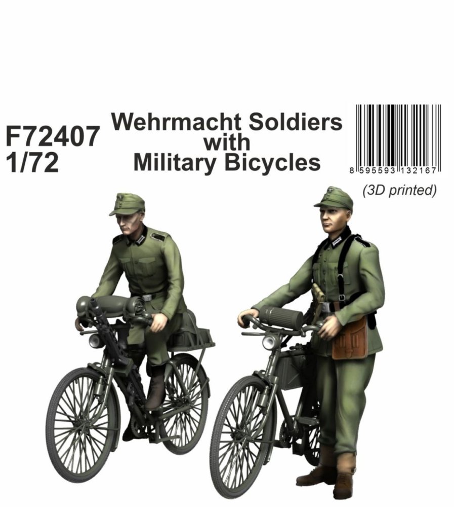 1/72 Wehrmacht Soldiers with Military Bicycles