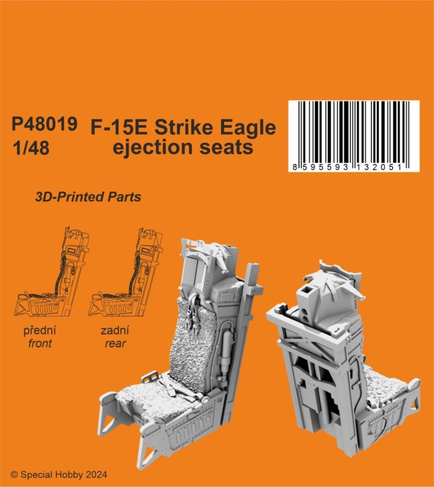 1/48 F-15E Strike Eagle ejection seats (3D Print)