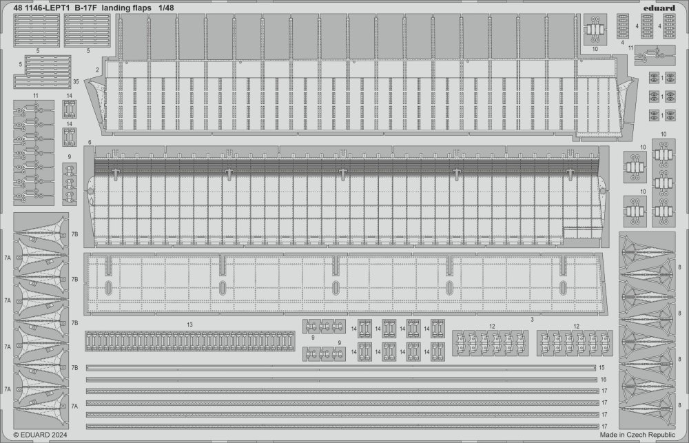 SET B-17F landing flaps (EDU)