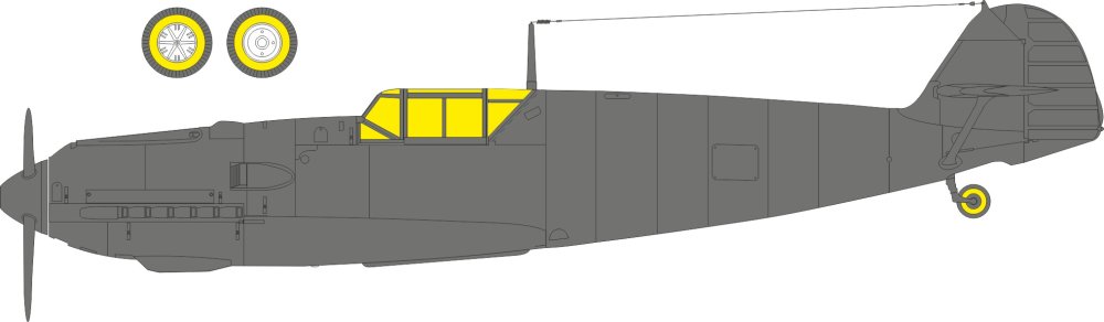 Mask 1/48 Bf 109E-3 (HOBBYB)