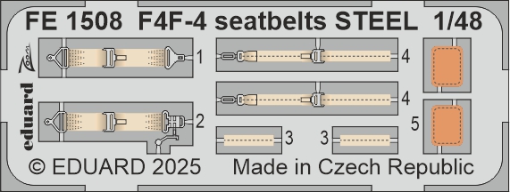 1/48 F4F-4 seatbelts STEEL (ACAD)