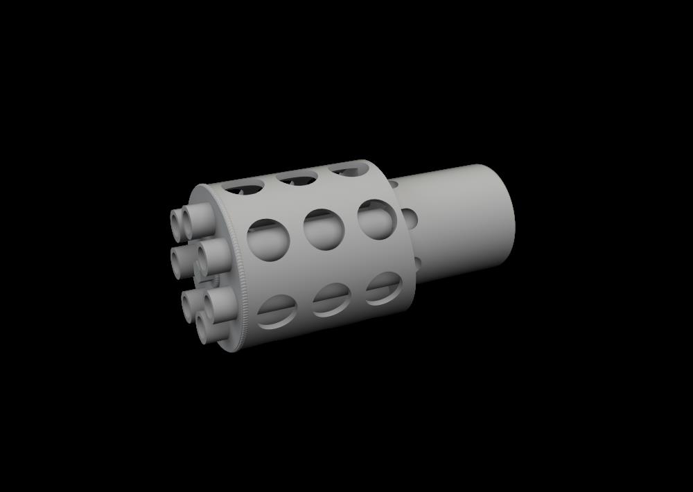 BRASSIN 1/48 A-10C rotary gun flash suppressor