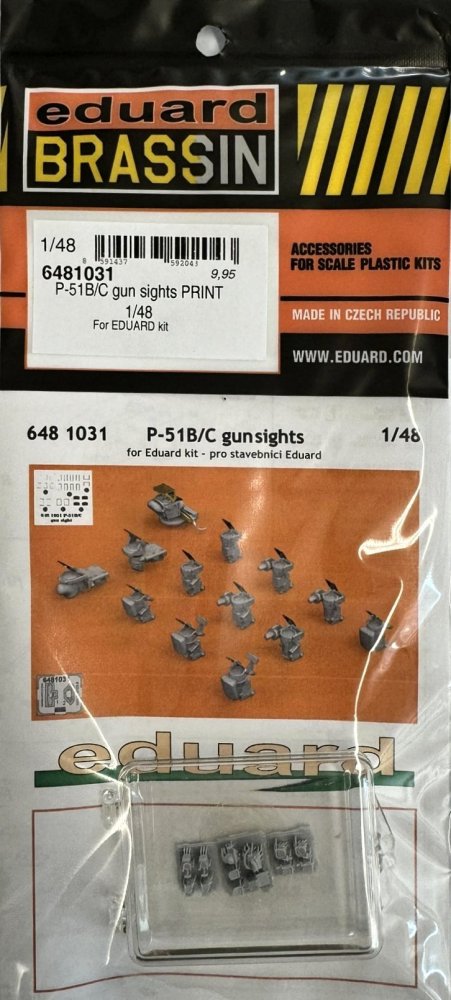 BRASSIN 1/48 P-51B/C gun sights PRINT (EDU)