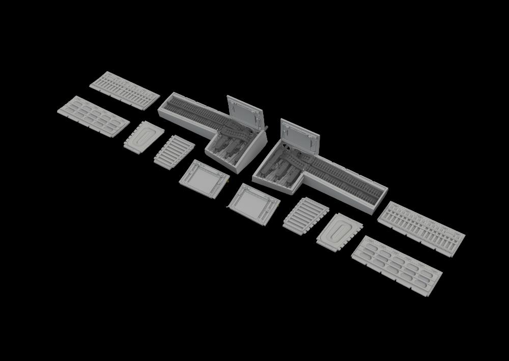 BRASSIN 1/72 P-51D gun bays PRINT (EDU)