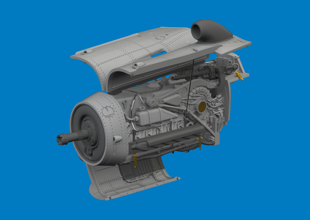 BRASSIN 1/72 Bf 109G-10 WNF engine PRINT (EDU)