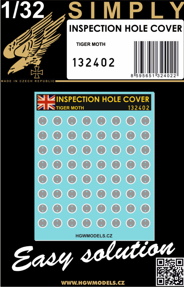 1/32 Inspection Hole Cover TIGER MOTH  (SIMPLY)