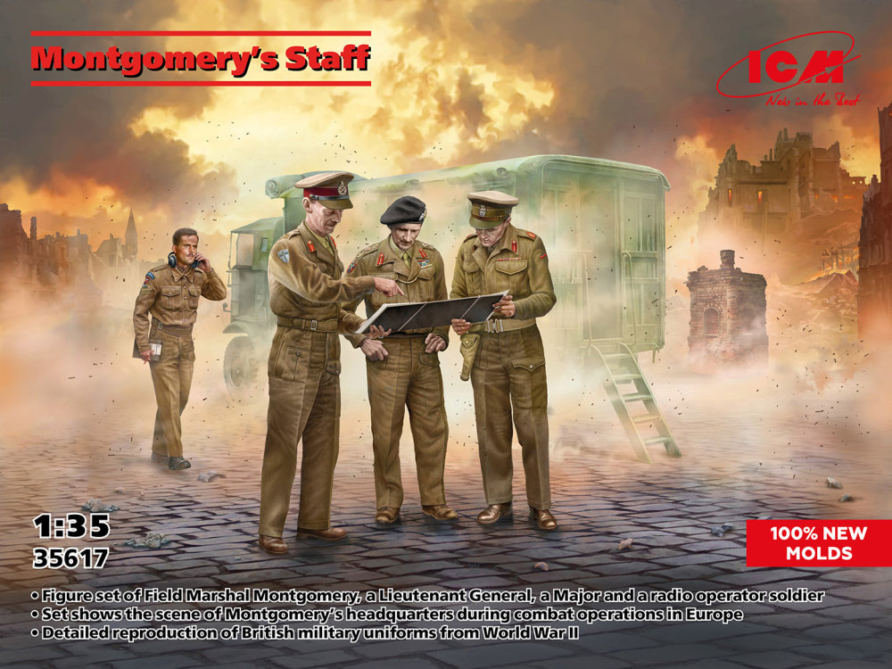 1/35 Montgomery's Staff (4 fig.)