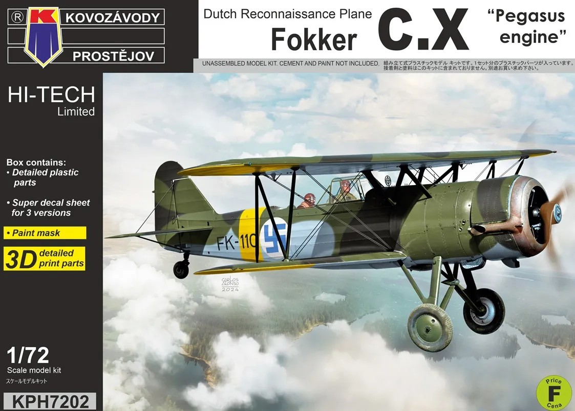 1/72 Fokker C.X 'Pegasus Engine' (3x camo) HI-TECH