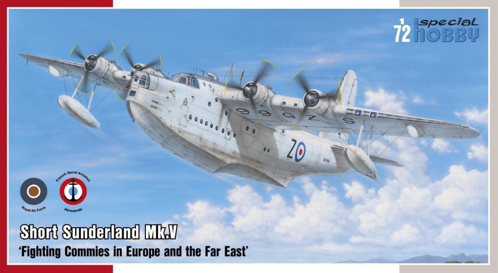 1/72 Short Sunderland Mk.V (3x RAF, 1x France)