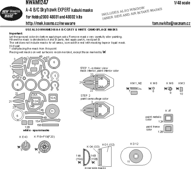 1/48 Mask A-4 B/C Skyhawk EXPERT (H.2000)