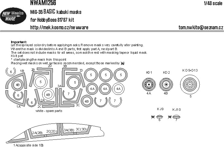 1/48 Mask Mig-35 BASIC (HOBBYB)