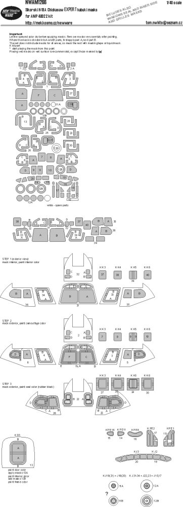 1/48 Mask Sikorski H-19A Chickasaw EXPERT (AMP)