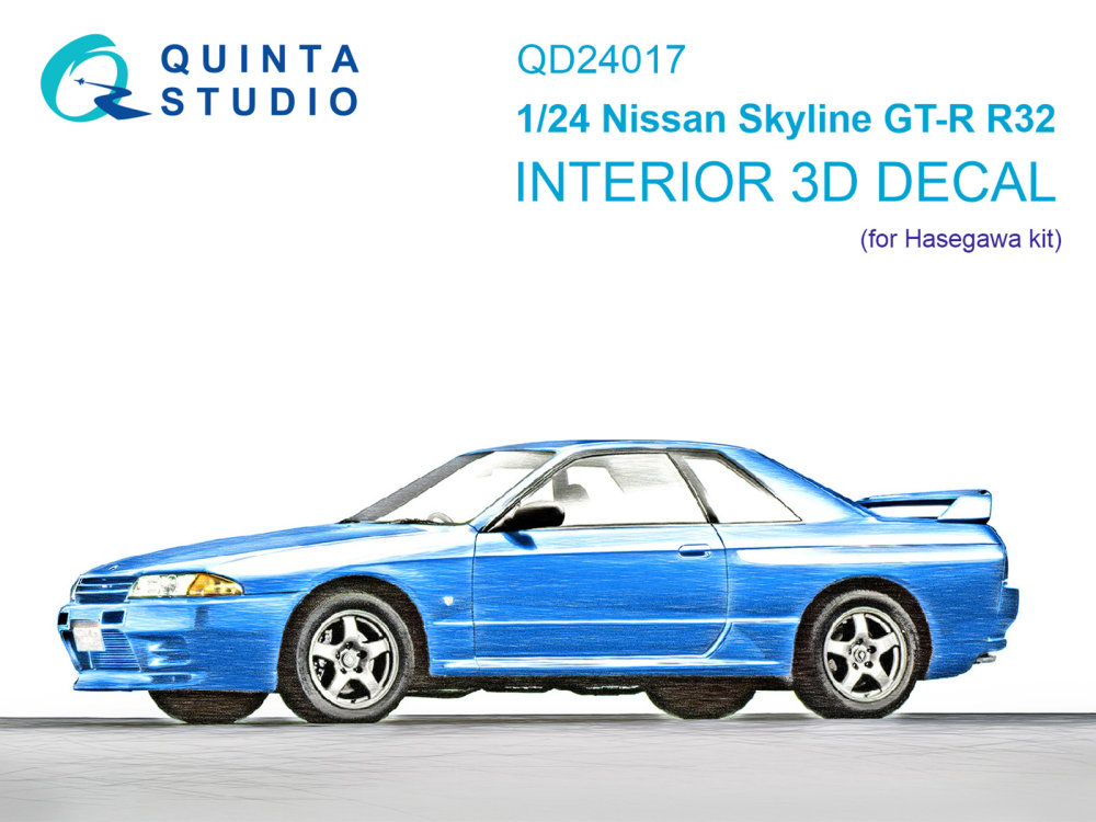 1/24 Nissan Skyline GT-R R32 3D-Print.&col. Inter.