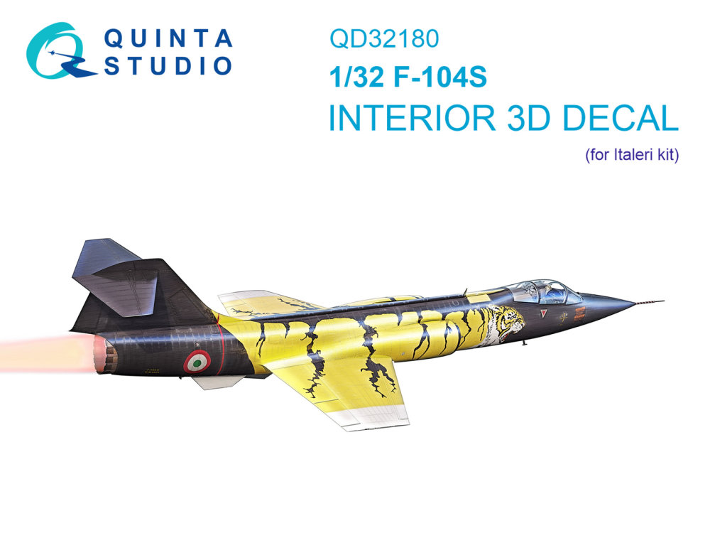 1/32 F-104S 3D-Print.&col. Interior (ITA)