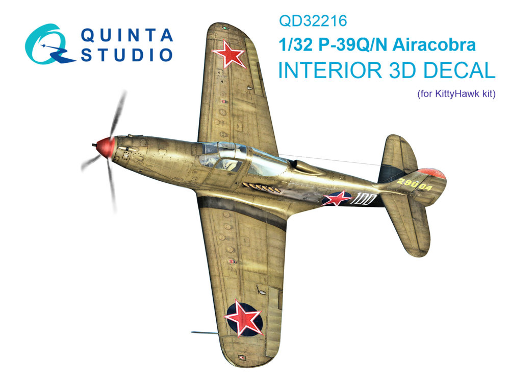 1/32 P-39Q/N Airacobra 3D-Print.&col.Inter. (KIN)