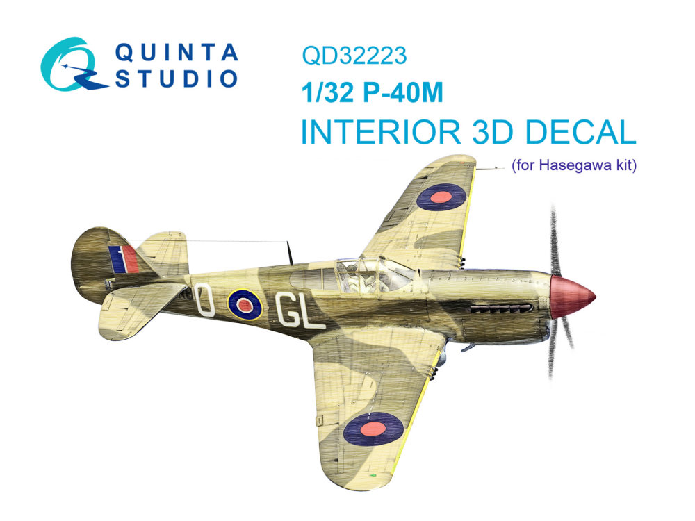 1/32 P-40M 3D-Print.&col. Interior  (HAS)