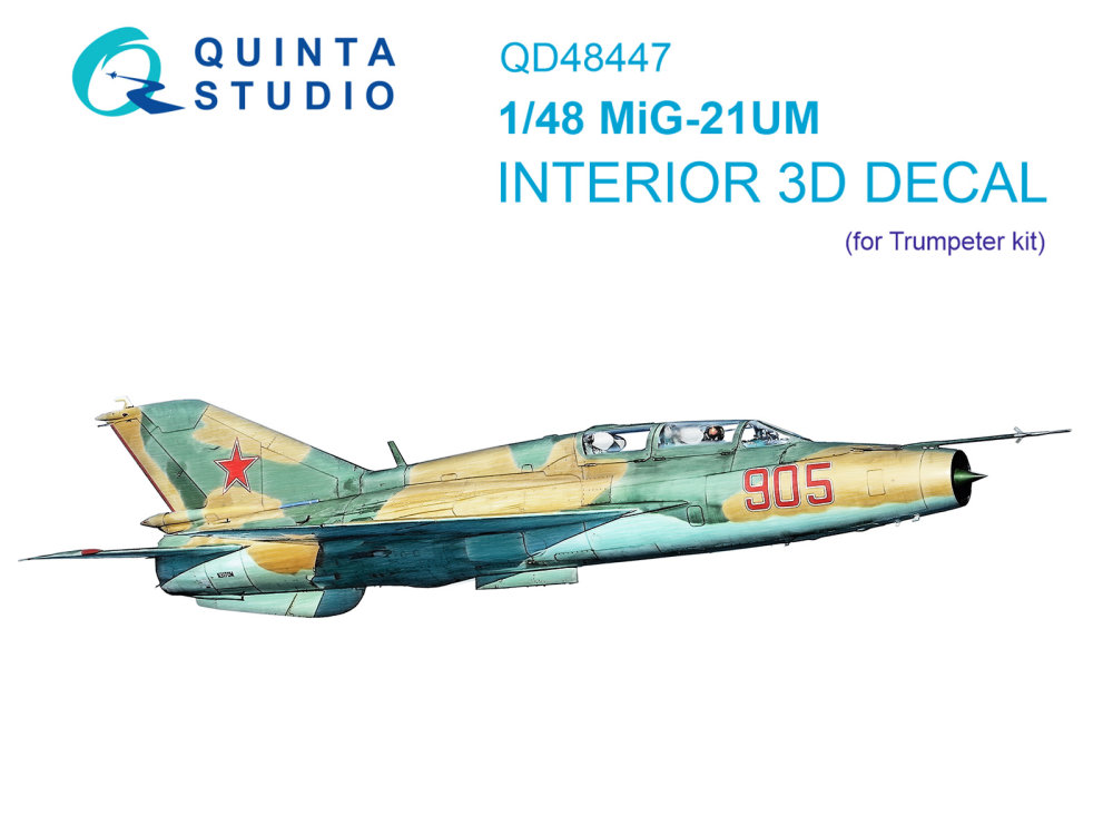 1/48 MiG-21UM 3D-Print.&col. Interior (TRUMP)