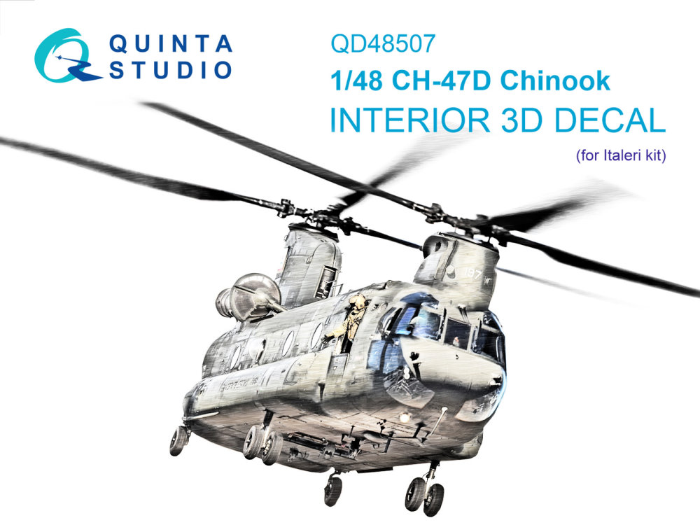 1/48 CH-47D 3D-Print.&col. Interior (ITA)