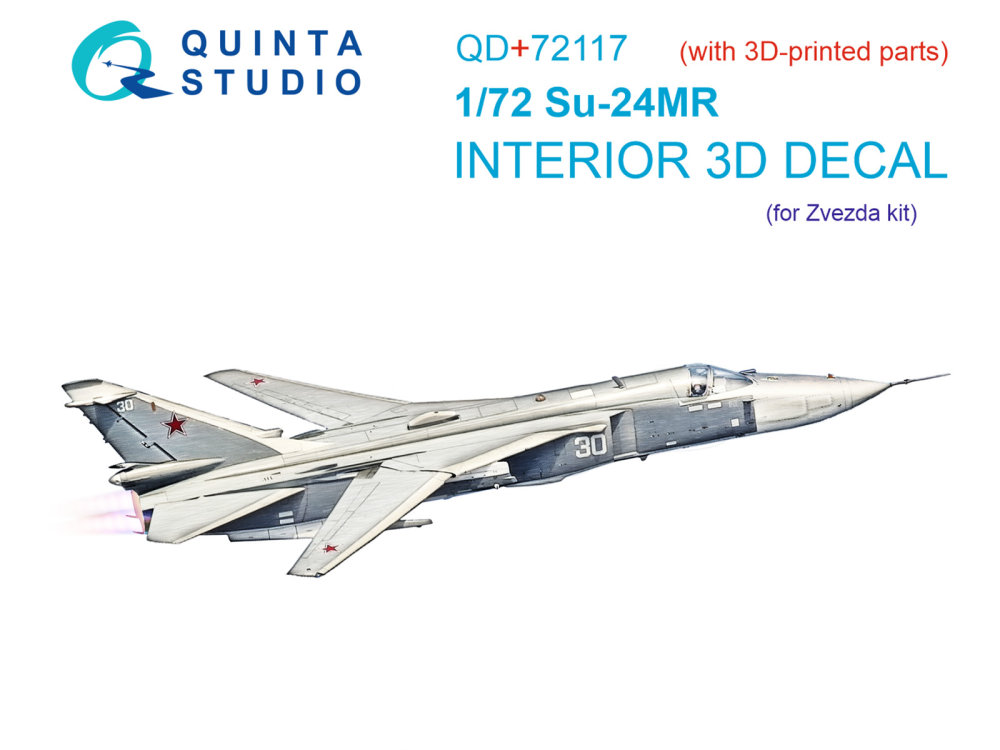 1/72 Su-24MR 3D-Print.&col.Inter. (ZVE) w/ resin