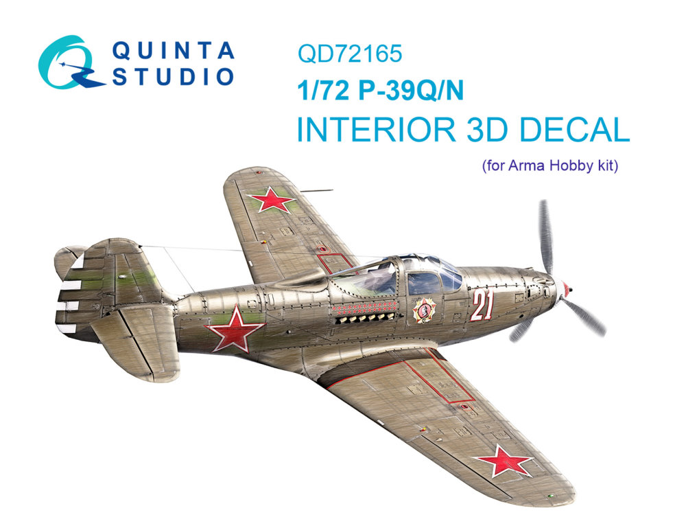 1/72  P-39Q/N Airacobra 3D-Print.&col.Int.  (ARMA)