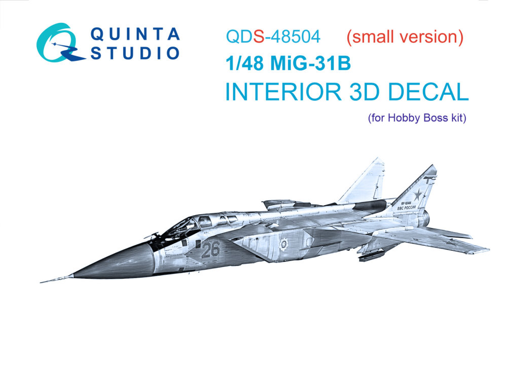 1/48 MiG-31B 3D-Printed&col.Inter. (HOBBYB) SMALL