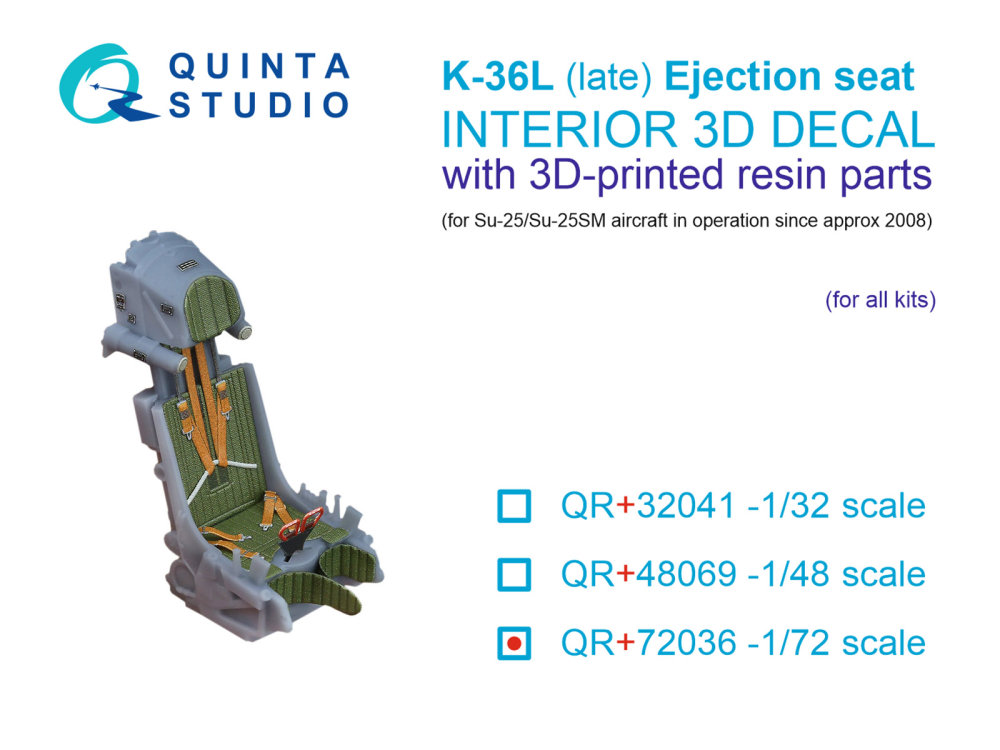 1/72 K-36L (late) ejection seat