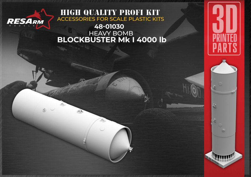 1/48 BLOCKBUSTER Mk I 4000 lb. Heavy Bomb