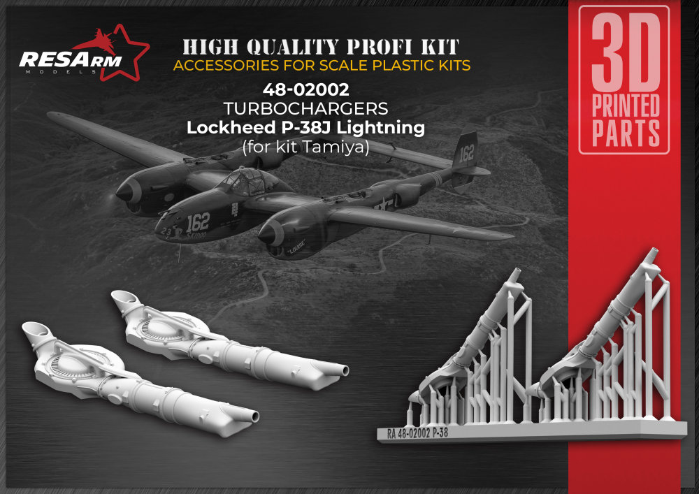 1/48 P-38J Lightning Turbochargers, 2 pcs. (TAM)