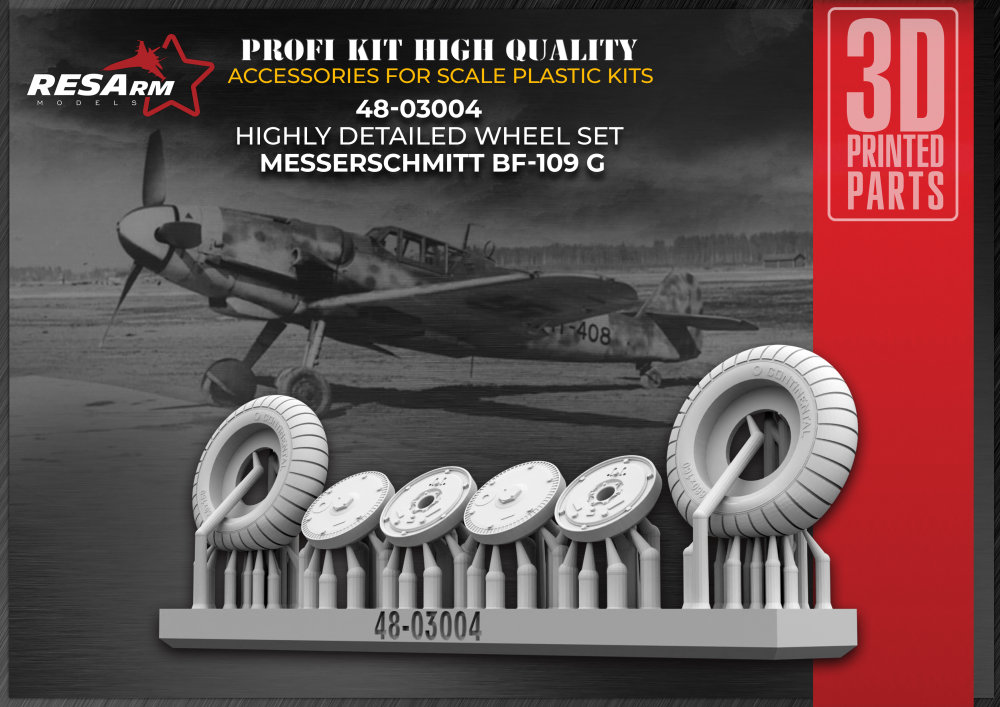 1/48 Messerschmitt BF 109 G wheels set