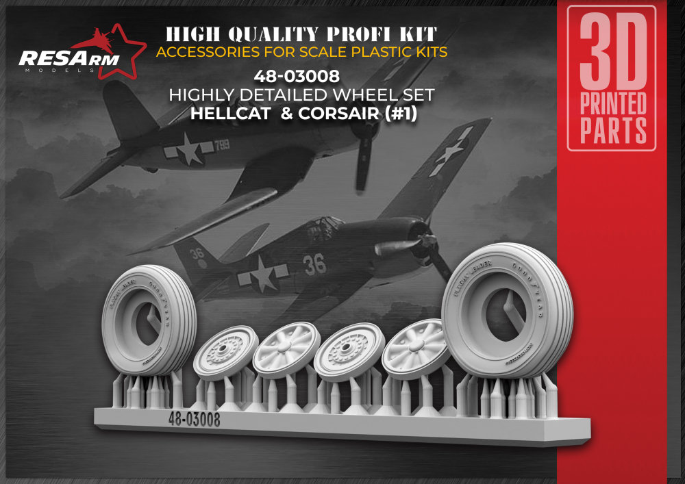 1/48 HELLCAT & CORSAIR wheels set type 1