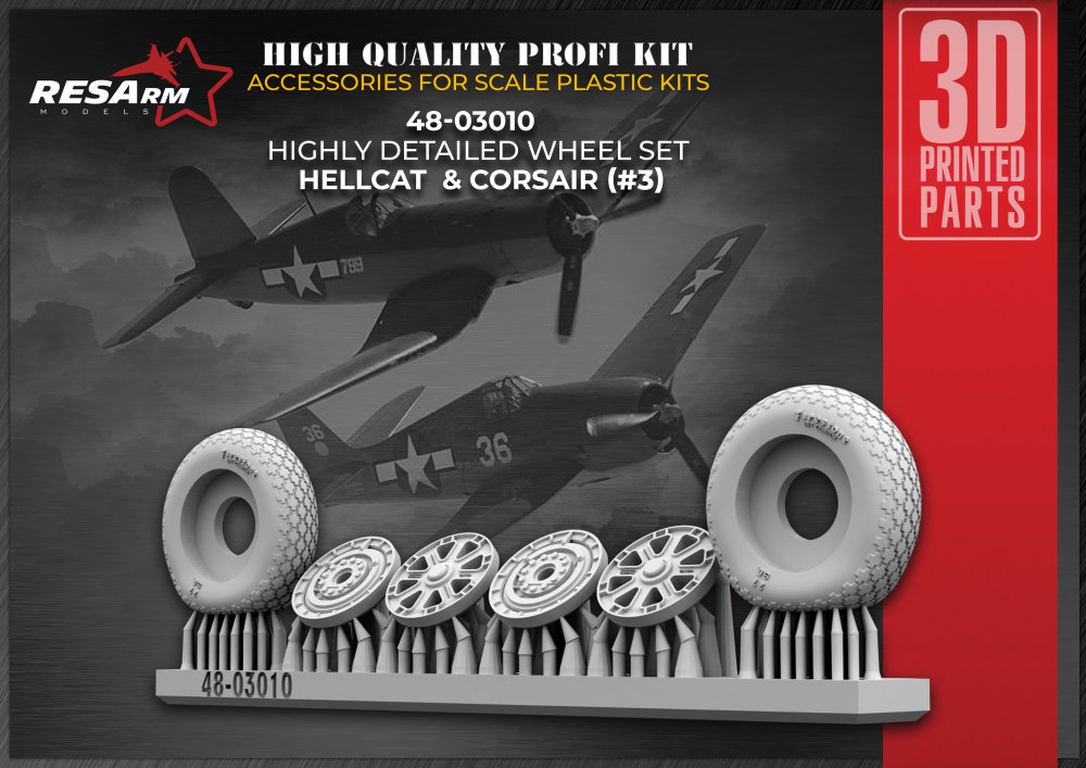 1/48 HELLCAT & CORSAIR wheels set type 3