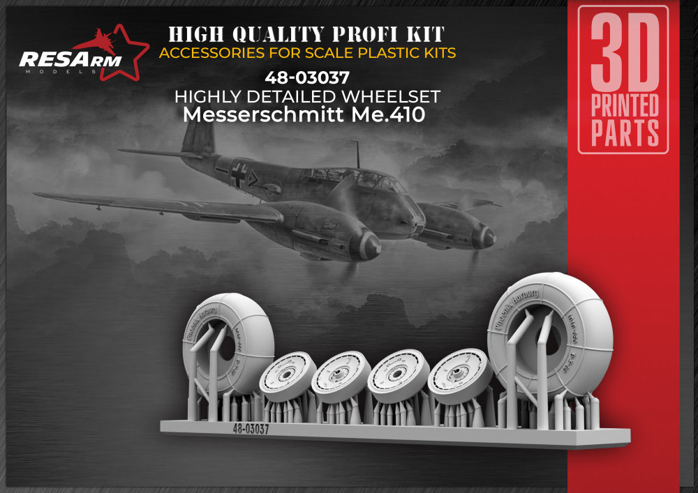 1/48 Messerschmitt Me 410 wheels set