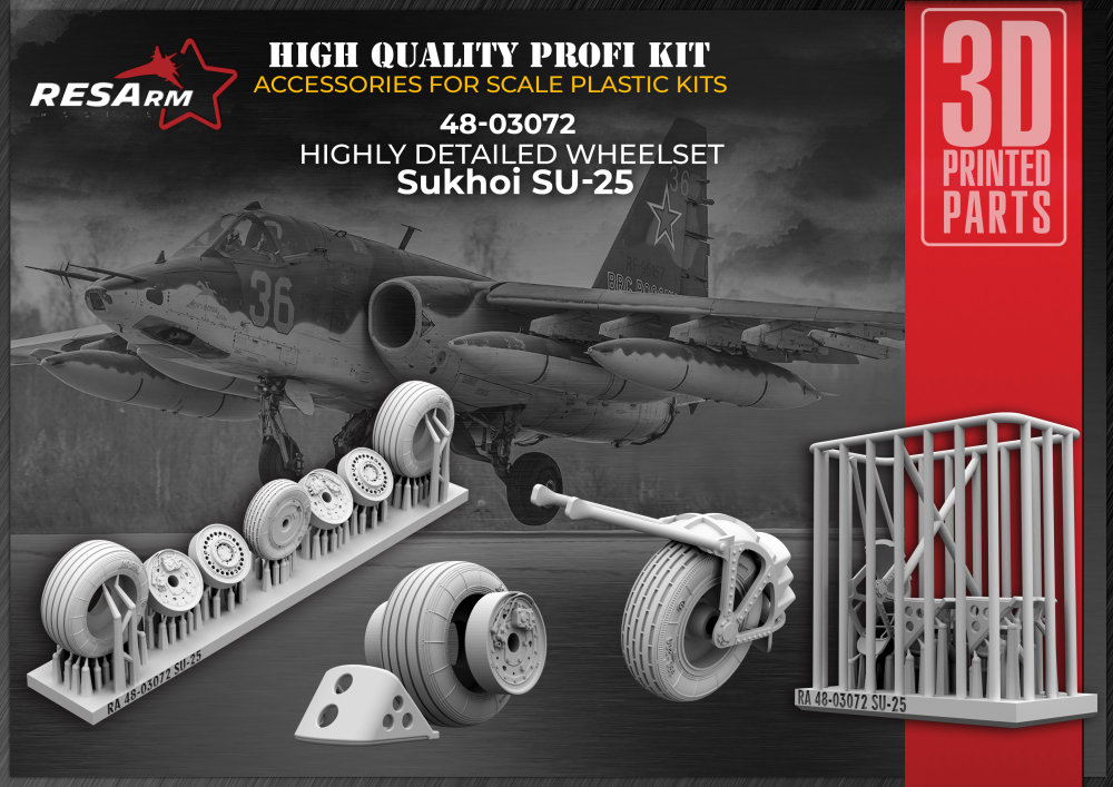 1/48 Sukhoi Su-25 wheels set