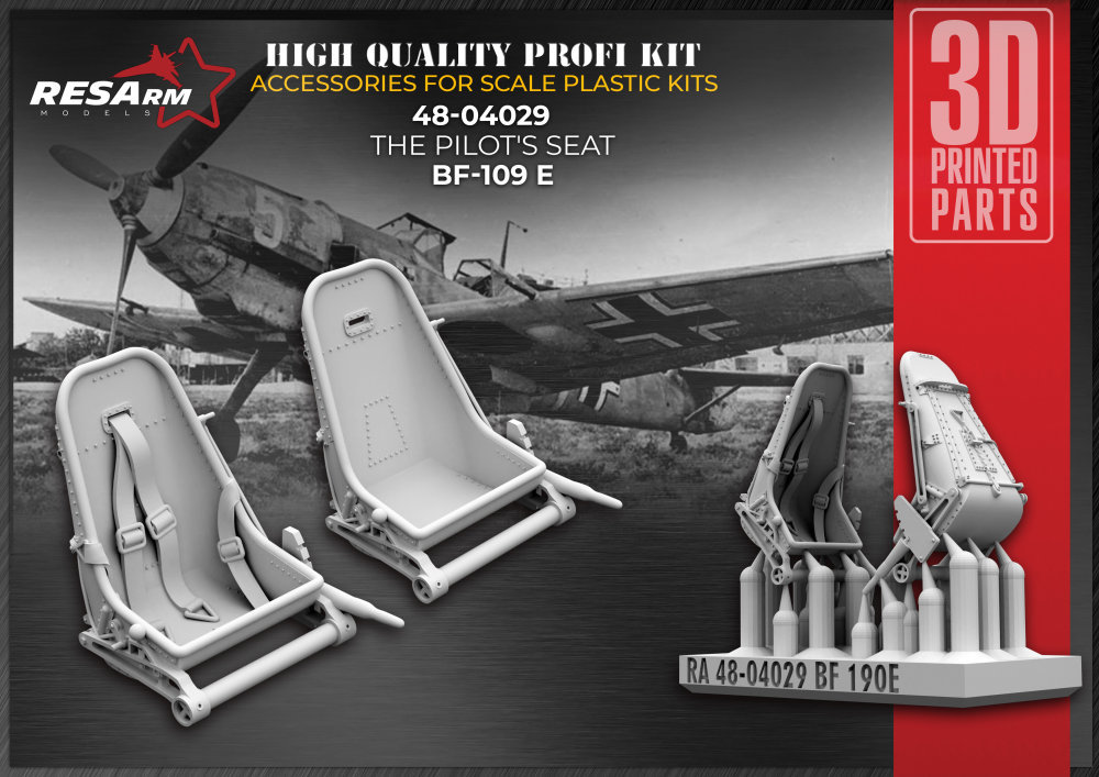 1/48 Messerschmit Bf 109E Pilot's Seat