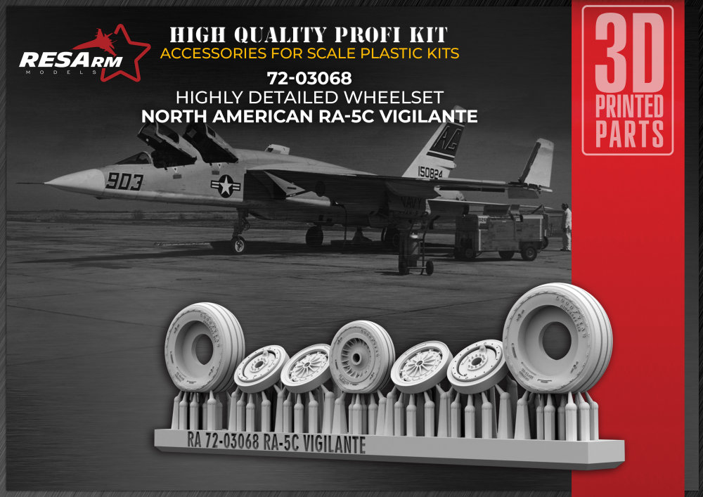 1/72 RA-5C Vigilante wheels set