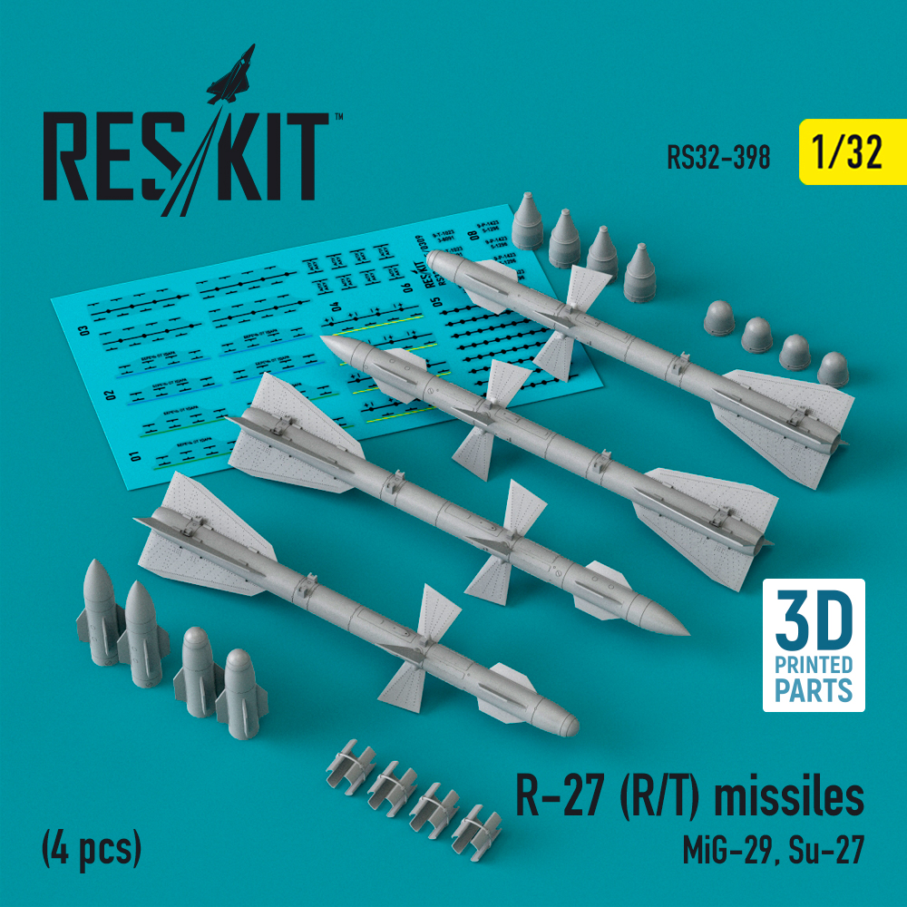 1/32 R-27 (R/T) missiles (MiG-29, Su-27) (4 pcs.)