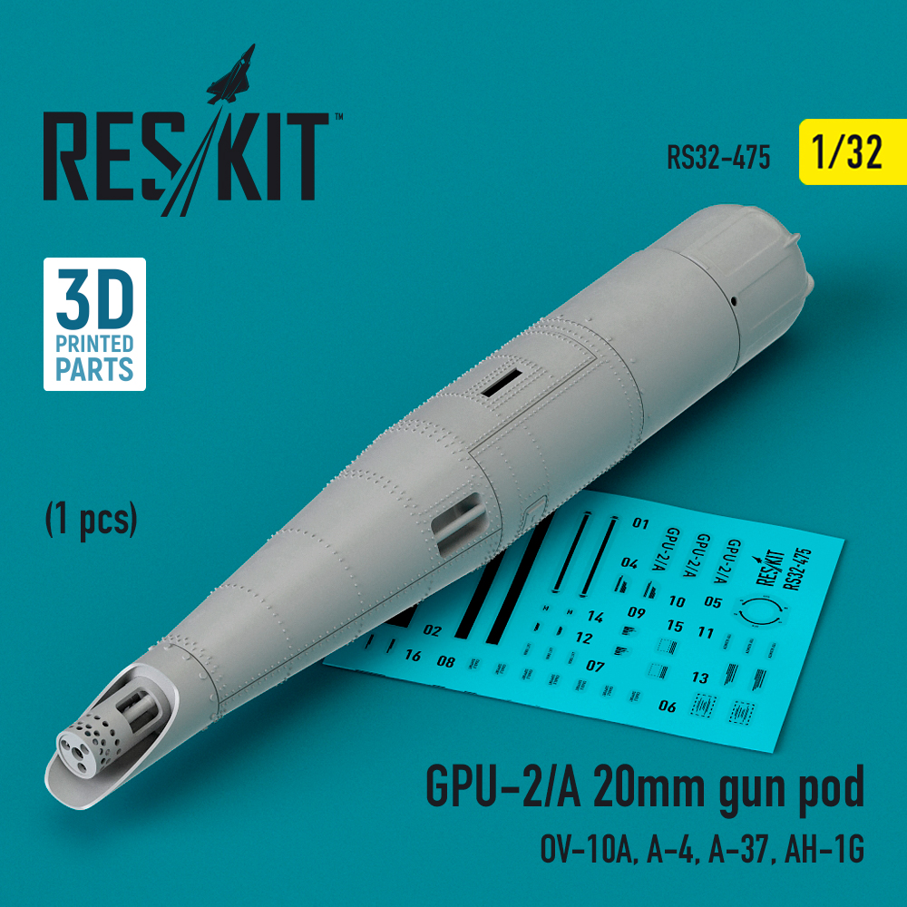 1/32 GPU-2/A 20mm gun pod (OV-10A, A-4, A-37)