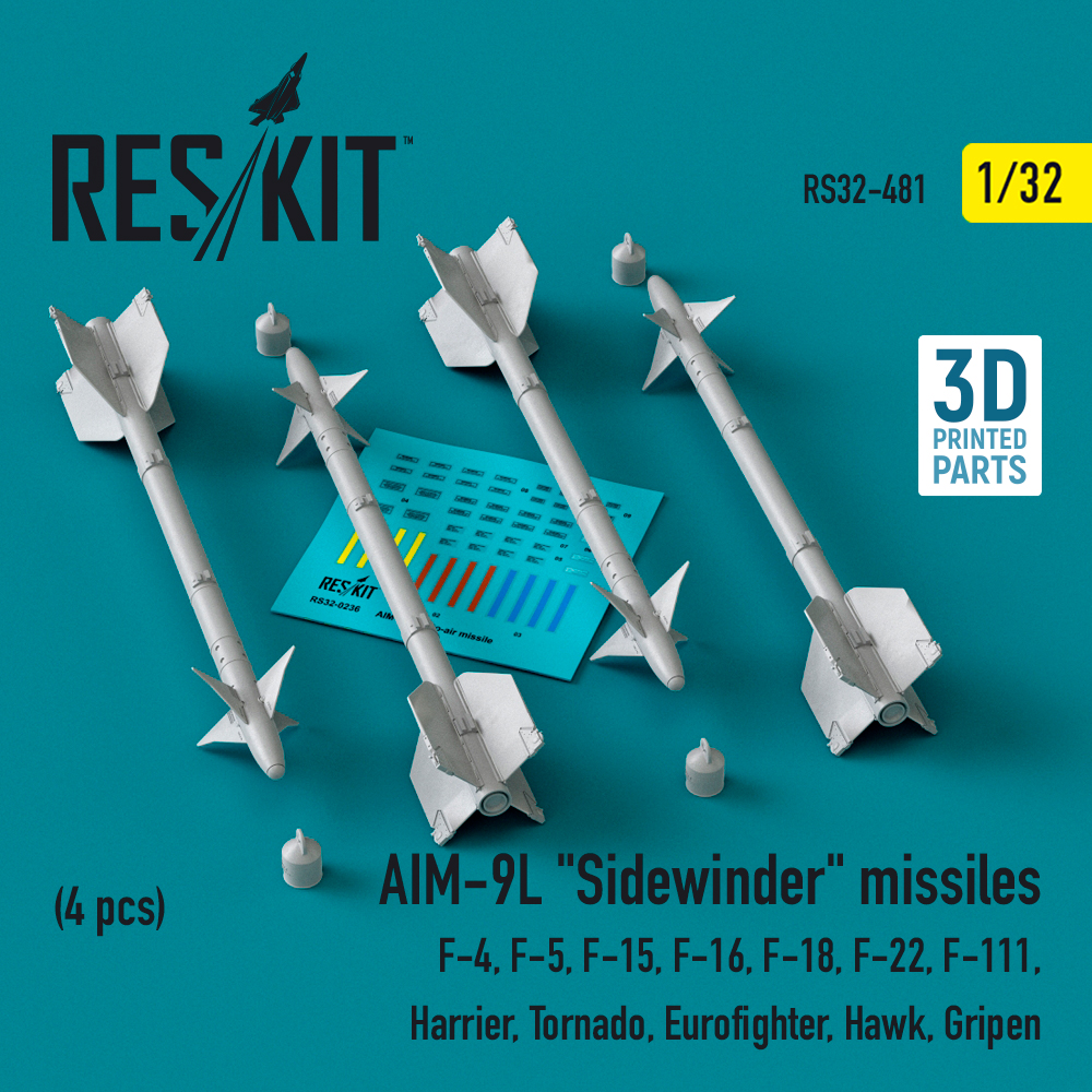 1/32 AIM-9L 'Sidewinder' missiles (4 pcs.)