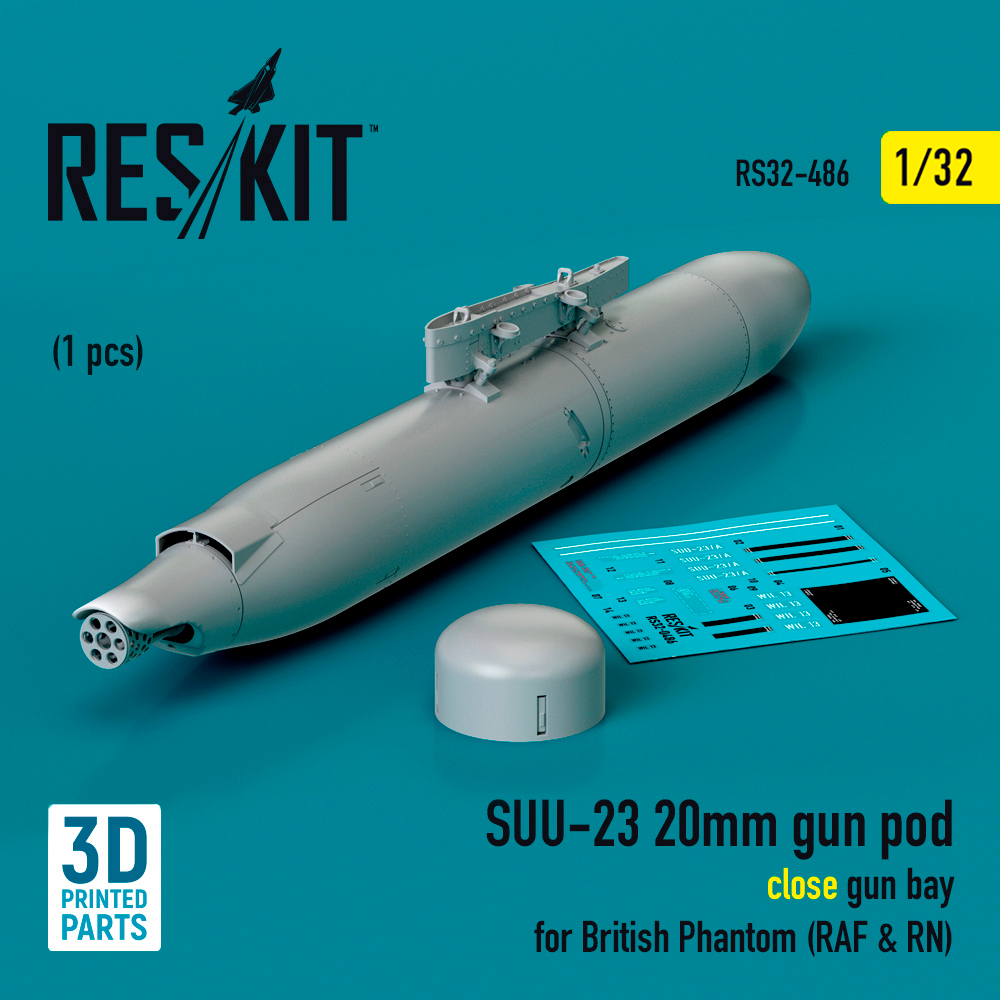 1/32 SUU-23 20mm gun pod (close gun bay)