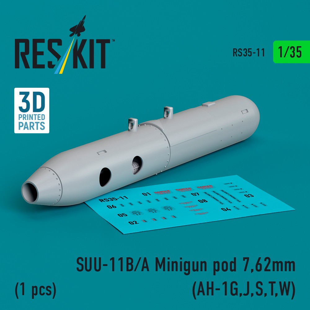 1/35 SUU-11B/A Minigun pod 7,62mm (1 pc.)