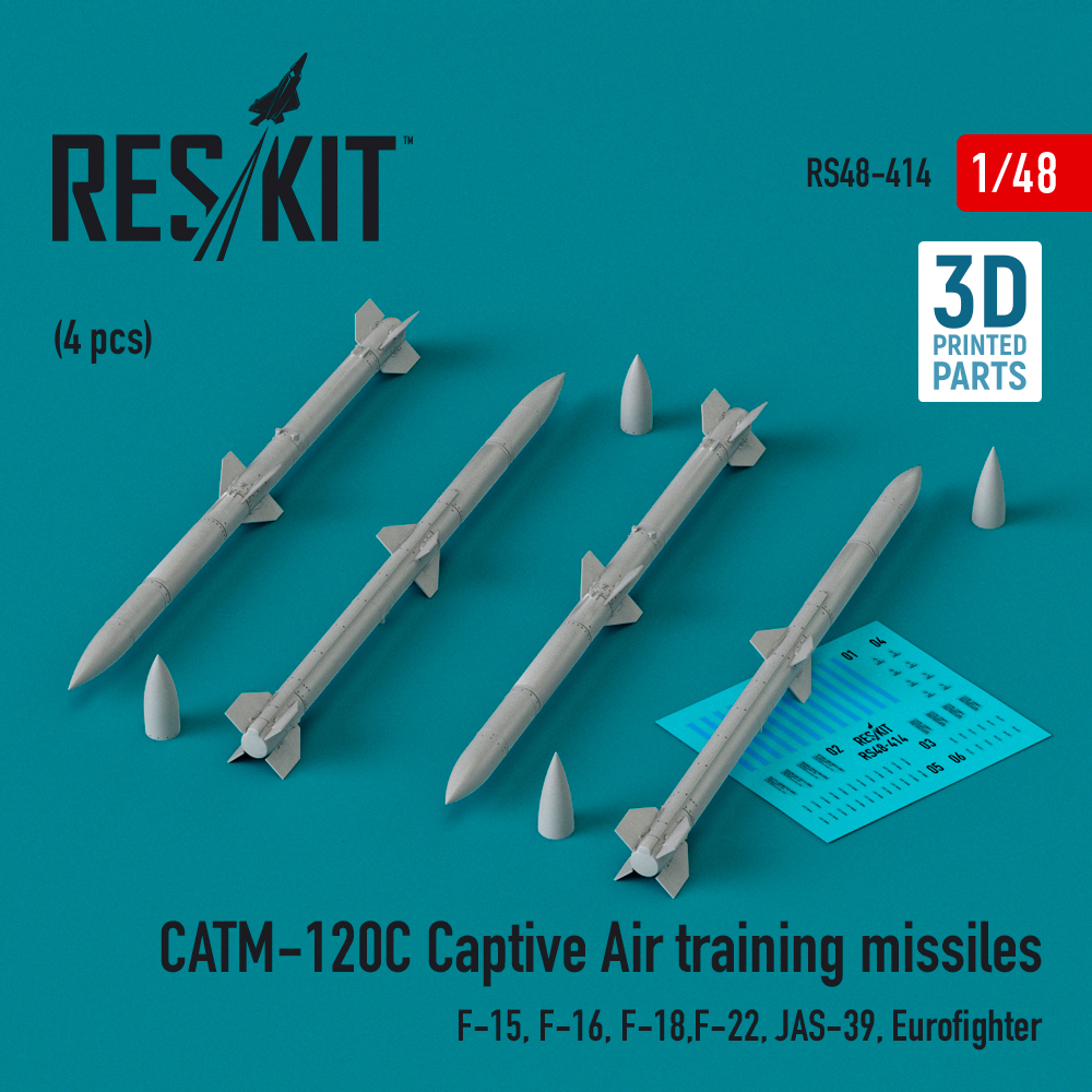 1/48 CATM-120C Captive air train.missiles (4 pcs.)