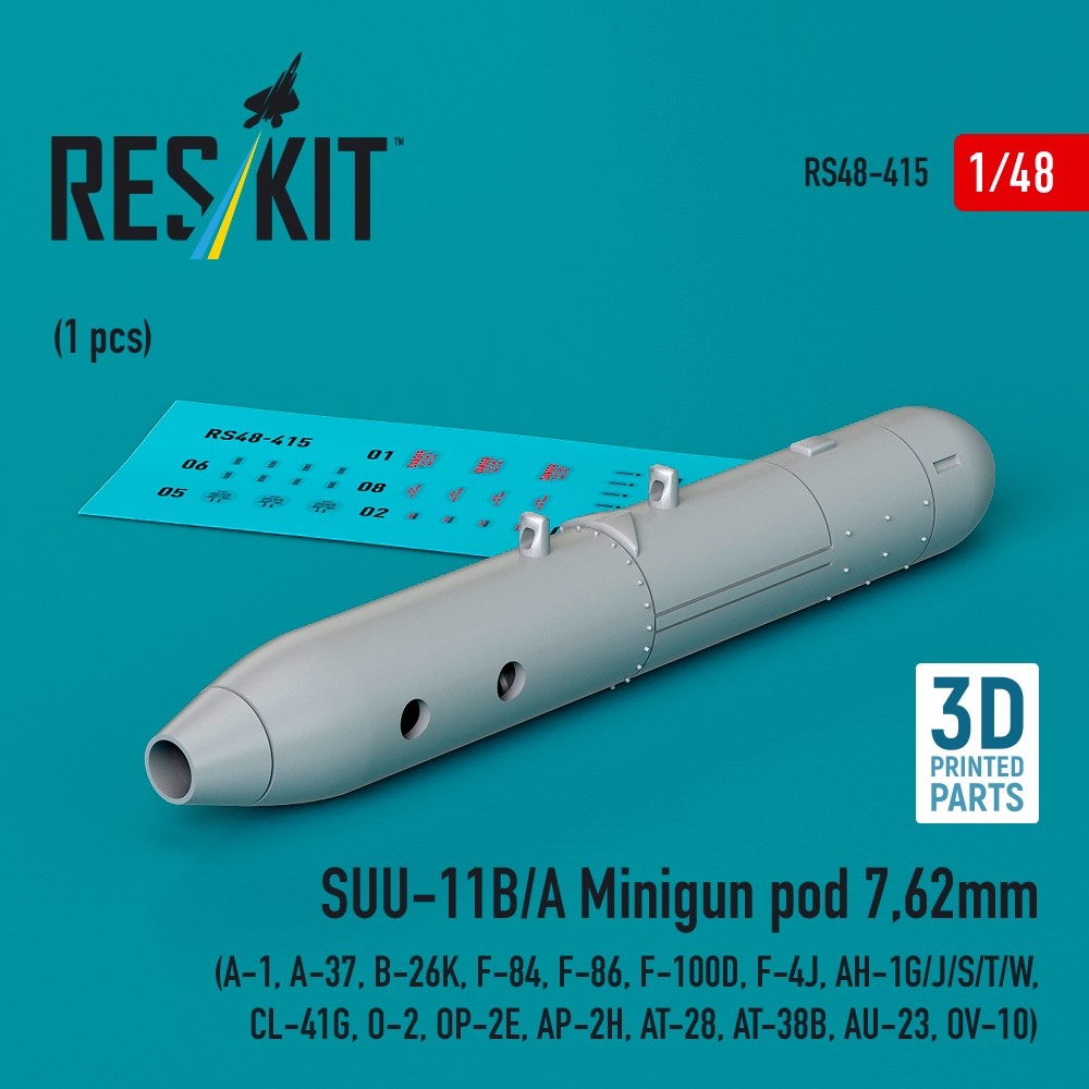 1/48 SUU-11B/A Minigun pod 7,62mm (1 pc.)