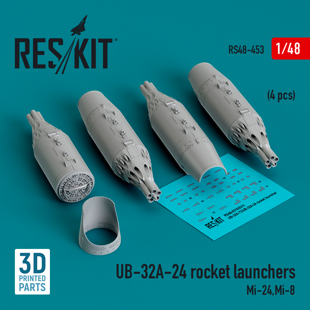 1/48 UB-32A-24 rocket launchers (4 pcs.)